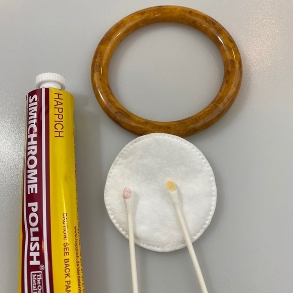 BAKELITE Bracelet Marbled Butterscotch VTG Tested - Picture 4 of 9